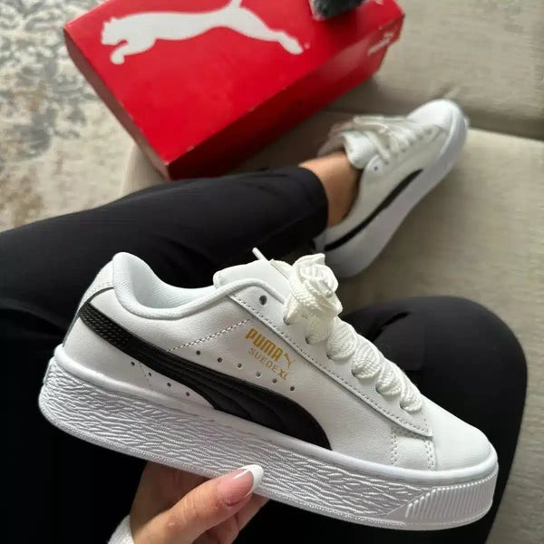Suede XL Beyaz Siyah